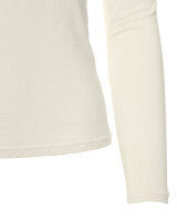 Basic Rundhals Langarmshirt Skinny Fit  1093 - Creme S