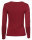 Basic Rundhals Langarmshirt Skinny Fit  1093 - Dunkelrot S