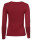 Basic Rundhals Langarmshirt Skinny Fit  1093 - Dunkelrot L