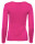 Basic Rundhals Langarmshirt Skinny Fit  1093 - Dunkel Pink S