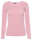 Basic Rundhals Langarmshirt Skinny Fit  1093 - Hellrosa S