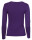 Basic Rundhals Langarmshirt Skinny Fit  1093 - Dunkelviolett M