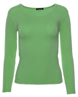 Basic Rundhals Langarmshirt Skinny Fit  1093 - Lindgrün S