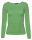 Basic Rundhals Langarmshirt Skinny Fit  1093 - Lindgrün S