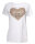 T-Shirt weiß mit Pailletten Herz 718142