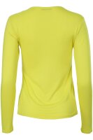 Basic Rundhals Langarmshirt Skinny Fit 1093 - Zitronengelb S