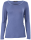 Basic Rundhals Langarmshirt Skinny Fit 1093 - Jeansblau S