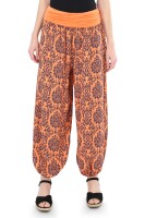 Pumphose mit Yoga Muster 7198 orange