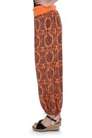 Pumphose mit Yoga Muster 7198 orange
