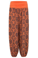 Pumphose mit Yoga Muster 7198 orange