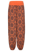 Pumphose mit Yoga Muster 7198 orange