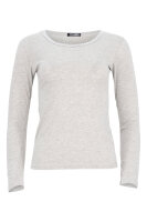 Basic Rundhals Langarmshirt Skinny Fit 1093 Hellgrau...
