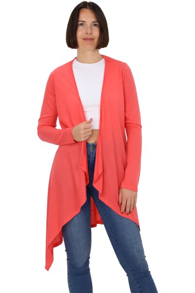 asymetrischer langarm Cardigan (coral S/M)