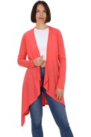 asymetrischer langarm Cardigan (coral S/M)