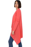 asymetrischer langarm Cardigan (coral S/M)