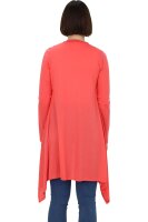 asymetrischer langarm Cardigan (coral S/M)
