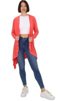 asymetrischer langarm Cardigan (coral S/M)