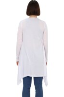 asymetrischer langarm Cardigan (weiß S/M)