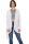 asymetrischer langarm Cardigan (weiß S/M)