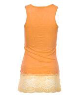Trägertop mit Spitze  0518 - Apricot S/M