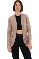 Cardigan mit Seitentaschen (hellbraun 34-40)