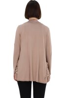 Cardigan mit Seitentaschen (hellbraun 34-40)