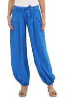 Pumphose in Uni Farben Stoffhose 3417 blau