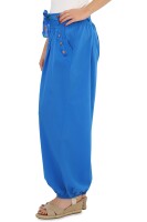 Pumphose in Uni Farben Stoffhose 3417 blau