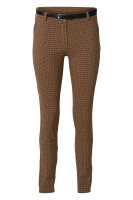 gemusterte Stretch Chinohose