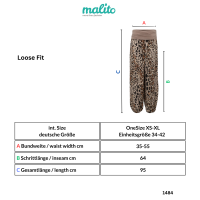 Pumphose Leo Print 1484 (Beige 34-42)