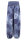 Pumphose Blumen Print 1485 (Jeansblau)
