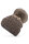 gefütterte Mustermix Wintermütze mit Bommel M101