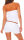 Einteiler kurz in Uni Farben Jumpsuit 8964 (weiß)