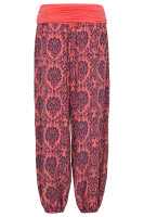 Pumphose mit Yoga Muster 7198 (coral)