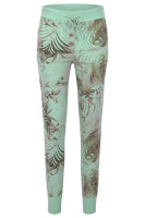 Sweathose mit Jungle Print Jogginghose 83728 (türkis)