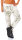 Sweathose mit Jungle Print Jogginghose 83728 (weiß)
