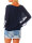 Bluse im Fledermaus Look Tunika 6296 (dunkelblau)