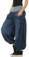 Pumphose Denim Style Haremshose 6258 (blau)