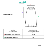 Maxi Rock mit Strickmuster elegant 1116 (türkis)